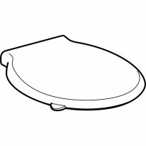 Кришка для унітаза Geberit Selnova 501.559.01.1 Selnova Comfort Дюропластове сидіння з кришкою для людей з обмеженими фізичними можливостями, Duroplast, колір білий білий - Фото 2