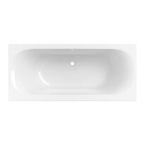 Акриловая ванна Geberit Soana 554.004.01.1 Soana Ванная прямоугольная 180x80см, тонкий край, слив и перелив по центру, с ножками, цвет белый белый - Фото 2