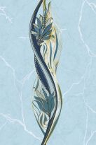 Плитка Golden Tile Александрия АЛЕКСАНДРИЯ ГОЛУБОЙ декор В13361 голубой,синий - Фото 1
