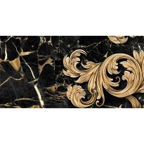 Плитка Golden Tile Saint Laurent 9AC321 чорний,золотий