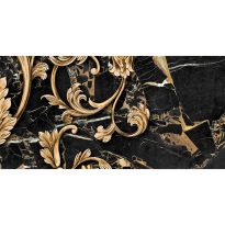 Плитка Golden Tile Saint Laurent 9AC341 чорний,золотий