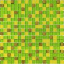 Мозаика Grand Kerama 457 микс зеленый-желтый-золото зеленый,желтый,золотой