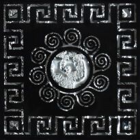 Плитка Grand Kerama Византия платина рифл серый
