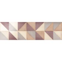 Плитка Ibero Intuition DEC. FLAIR AMBAR REC белый,бежевый,коричневый,серый
