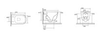 Унитаз Kerasan Tribeca Унитаз подвесной безободковый с шумоизоляцией и креплением WB9N, белый 5114 01 NORIM белый - Фото 2