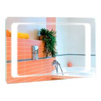 Зеркало для ванной Liberta GATI с подсветкой и обогревом 800x700 хром