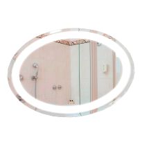 Зеркало для ванной Liberta Lacio с подсветкой, фацет (кромка) 20мм, 700х700 хром