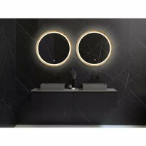 Зеркало для ванной Luxury Wood Perfection Slim Perfection Slim Зеркало с подсветкой LED дуб натуральный 750мм (аурная, фронтальная, сенсорная) коричневый,дуб - Фото 4