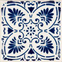 Плитка Marca Corona Coralli 9429 COR.B.BLU S/1 декор белый,синий - Фото 1