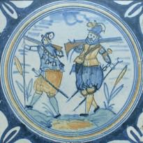 Плитка Monopole Ceramica Antique PAVIMENTO ANTIQUE белый,бежевый,голубой,коричневый,желтый,синий - Фото 8