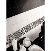 Керамогранит Monopole Ceramica Black&White BLACK черный - Фото 2