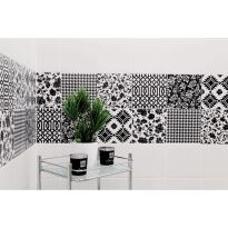 Керамогранит Monopole Ceramica Black&White DECOR BLACK WHITE белый,черный - Фото 7