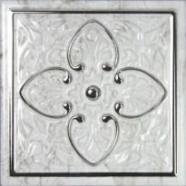 Плитка Monopole Ceramica Petra DEC ARMONIA PETRA SILVER A декор серый,серебро