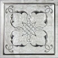Плитка Monopole Ceramica Petra DEC ARMONIA PETRA SILVER B декор серый,серебро