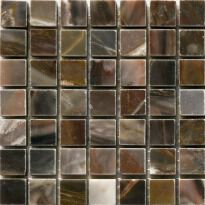 Мозаика Mozaico de Lux Stone C-MOS LUISE RED POLISHED бежевый,коричневый,серый,красный