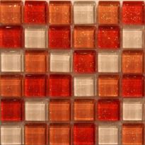 Мозаїка Mozaico de Lux CL-MOS CL-MOS M02 WHITE/RED білий,червоний,помаранчевий