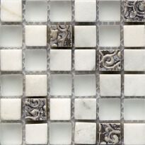Мозаїка Mozaico de Lux CL-MOS CL-MOS HS1130 білий,коричневий