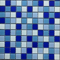 Мозаика Mozaico de Lux K-MOS K-MOS CBHP019 300х300х4 голубой,синий,светло-голубой