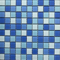 Мозаїка Mozaico de Lux K-MOS K-MOS CBHP021 300х300х4 блакитний,синій,світло-блакитний