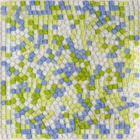 Мозаїка Mozaico de Lux M-MOS M-MOS MSSH4006 PISTACHO PEBBLE білий,блакитний,салатовий