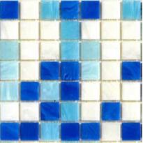 Мозаика Mozaico de Lux R-MOS R-MOS MIX-YN12303235 FROST MIX светлый,синий