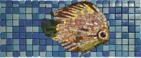 Мозаїка Mozaico de Lux R-MOS R-MOS UR13008-FISH 2 блакитний,коричневий,синій