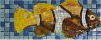 Мозаїка Mozaico de Lux R-MOS R-MOS UR13008-FISH 3 блакитний,коричневий,жовтий,синій