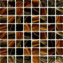Мозаика Mozaico de Lux R-MOS R-MOS MC202-B(M) LAVA FLOW коричневый,с авантюрином