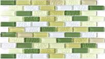 Мозаїка Mozaico de Lux S-MOS S-MOS HT524 SPRING BRICK зелений,салатовий