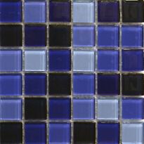 Мозаика Mozaico de Lux S-MOS S-MOS HT B33B31B30B50B65B80 COBALT MIX голубой,синий,кобальт