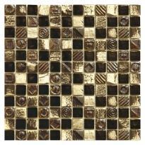 Мозаїка Mozaico de Lux S-MOS S-MOS HT948 чорний,позолота