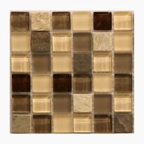 Мозаїка Mozaico de Lux S-MOS S-MOS HS0634 бежевий,коричневий,мікс