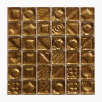 Мозаика Mozaico de Lux S-MOS S-MOS DD03Q золото