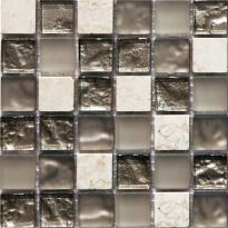 Мозаїка Mozaico de Lux S-MOS S-MOS CLHT02 сірий,з перламутром