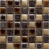 Мозаїка Mozaico de Lux S-MOS S-MOS HS2230 бежевий,коричневий,сірий