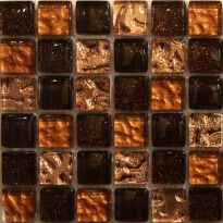 Мозаика Mozaico de Lux S-MOS S-MOS DD04E+E69+GO15+Z17C коричневый