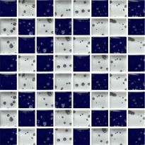 Мозаїка Mozaico de Lux T-MOS T-Mos MIX BG-702W + BG702-BD (L) BG01+BG04 білий,синій