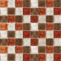 Мозаїка Mozaico de Lux T-MOS T-Mos G12(TX-01) бежевий,коричневий,червоний