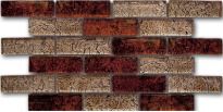 Мозаїка Mozaico de Lux T-MOS T-Mos G09+G06 бежевий,коричневий,сірий,червоний