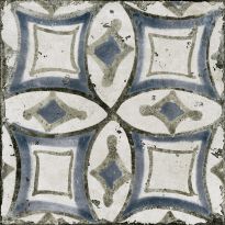 Керамогранит Novabell Materia MAT-D94N DECORO PATCH MIX COLD белый,серый,синий - Фото 4