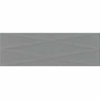 Плитка Opoczno Meridian DARK GREY LINES STRUCTURE GLOSSY 250х750х10 серый - Фото 1