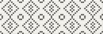 Плитка Opoczno Pret-a-Porter PRET-A-PORTER BLACK&WHITE MOSAIC декор білий,чорний