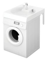 Раковина PAA Claro KICLAGRSIF/00 CLARO GRANDE Раковина на пральну машину з мильницею та кронштейнами (2 шт), 600*750 білий білий - Фото 3