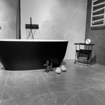 Смеситель для ванны Paffoni Light LIG 001 NO LIGHT Смеситель для ванны с ручным душем, черный черный - Фото 3