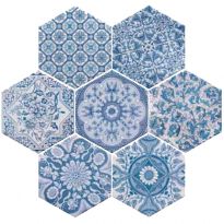 Плитка Peronda Harmony - Poitiers D.ARTIGIANO декор голубой