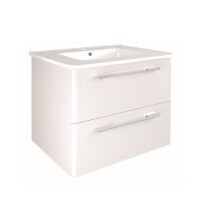 Комплект Primera Klea Комплект мебели: тумба + раковина + зеркало 60 см, белый глянцевый C0072910 KLEA белый - Фото 1