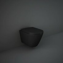 Унитаз RAK Ceramics Feeling Унитаз подвесной, Matt Black RST23504A FEELING черный - Фото 2