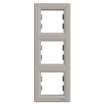 Рамка Schneider Asfora Рамка 3-постовая вертикальная, бронза бронза