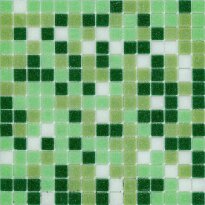 Мозаика Stella di Mare R-MOS R-MOS B1247424641 микс зеленый -5 на сетке 327х327х4 зеленый,темно-зеленый,светло-зеленый