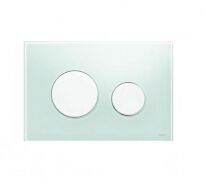 Кнопка для смыва TECE 9.240.651 TECEloop белая/стекло зеленое белый,бирюзовый